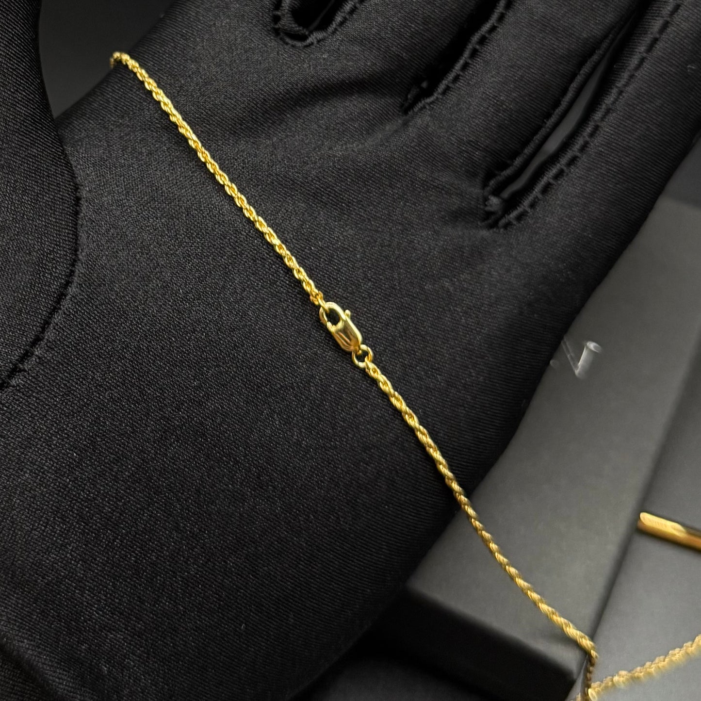 925S SILVER 14K GOLD "CROSS" KETTE - ICERAIN JEWELRY