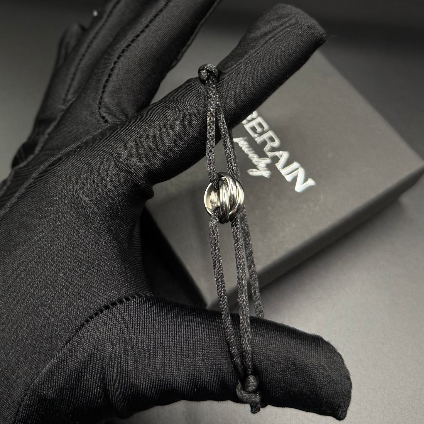 STOFF/EDELSTAHL "TRICOLOR" ARMBAND - ICERAIN JEWELRY