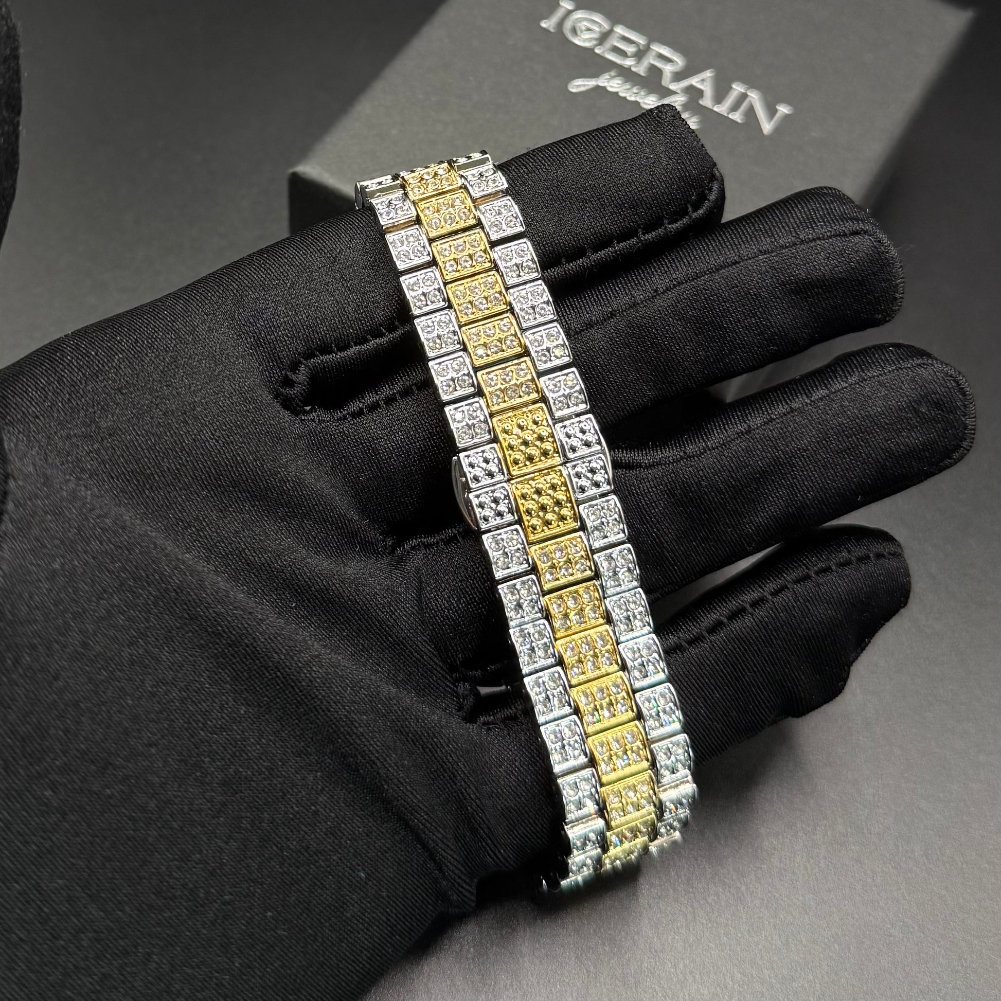 SALE | ICED OUT "SILVER/GOLD PITACOLLI" UHR - ICERAIN JEWELRY