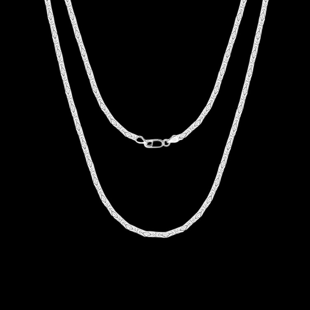 925S SILVER 2,5MM "SILVER MAJOR" KÖNIGSKETTE - ICERAIN JEWELRY