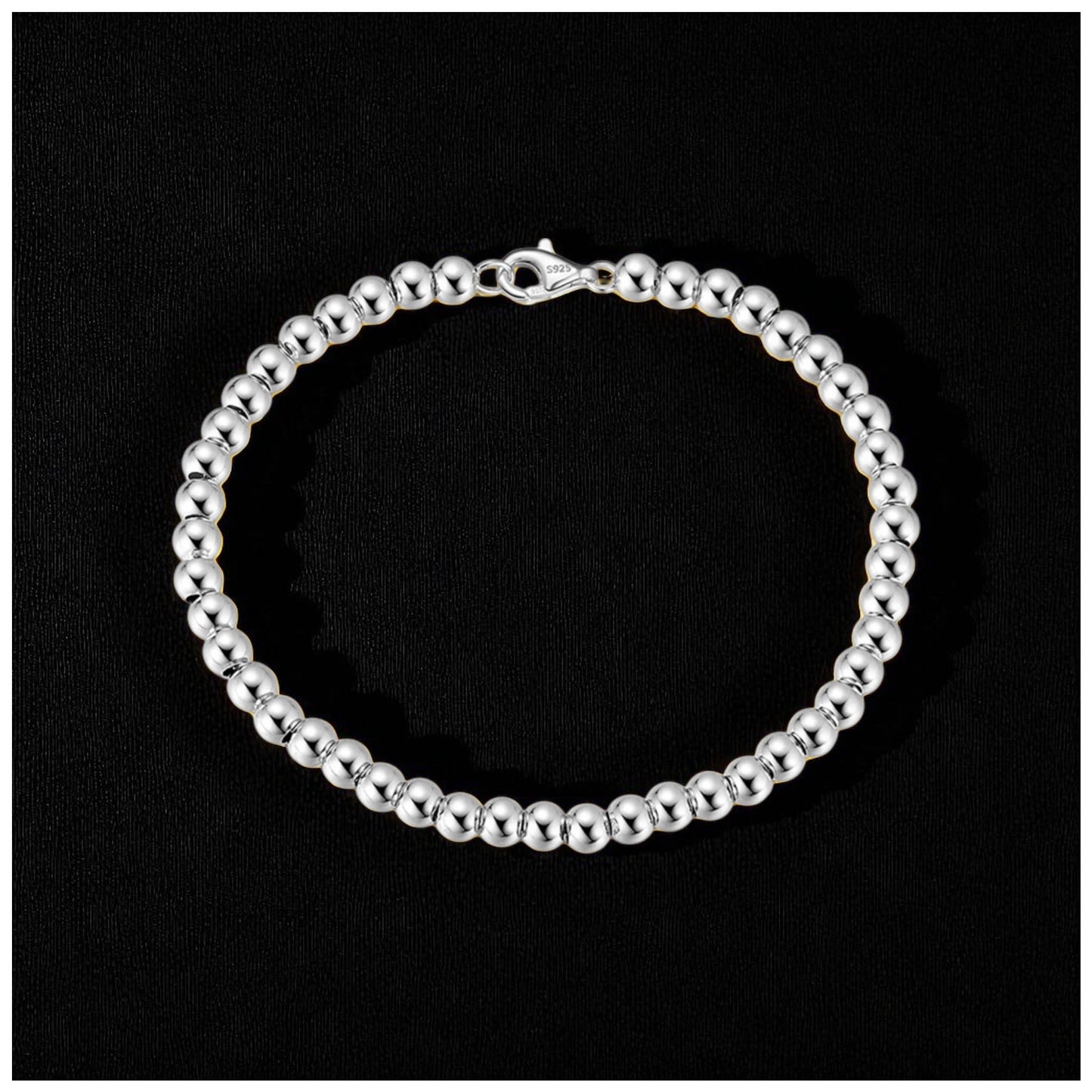 925S SILVER 4MM "PEARL" ARMBAND - ICERAIN JEWELRY
