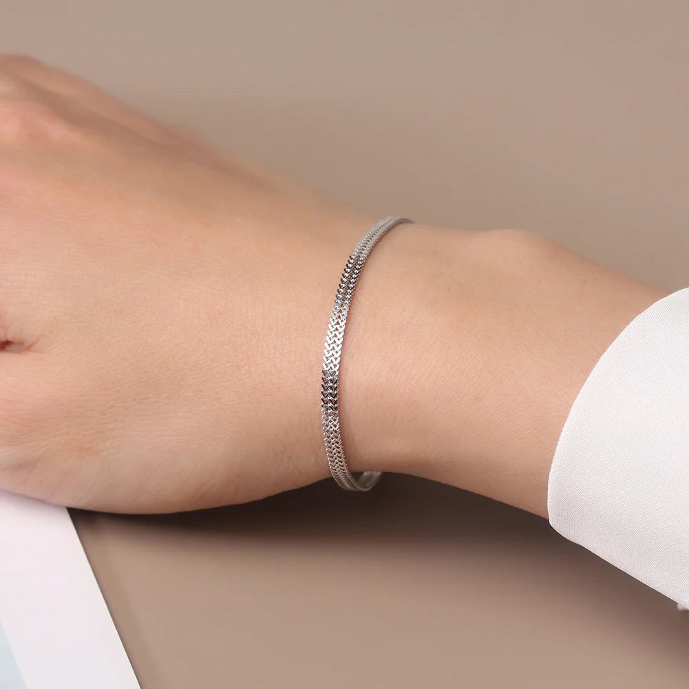 925S SILVER 2,8MM "NET" ARMBAND - ICERAIN JEWELRY