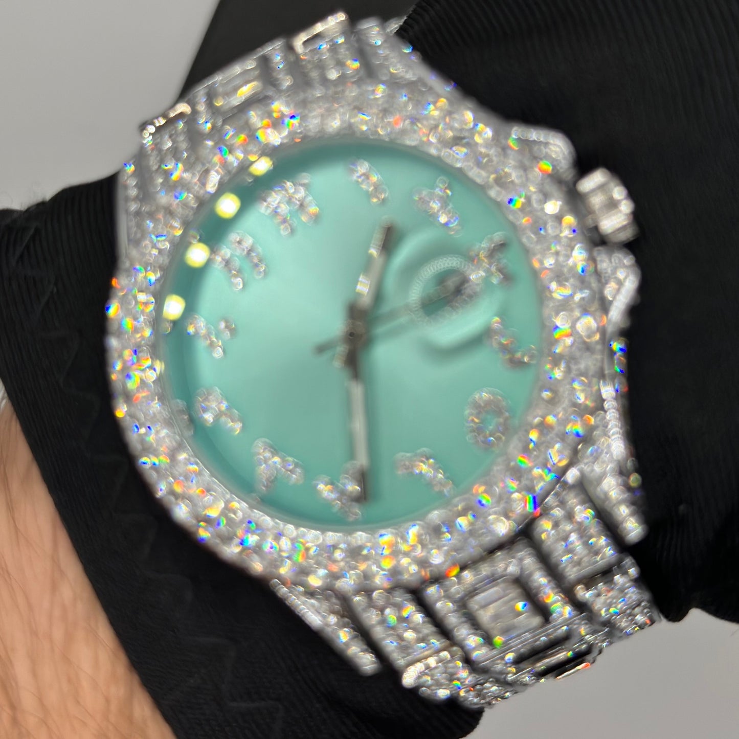 ICED OUT "ARABIC" UHR - ICERAIN JEWELRY