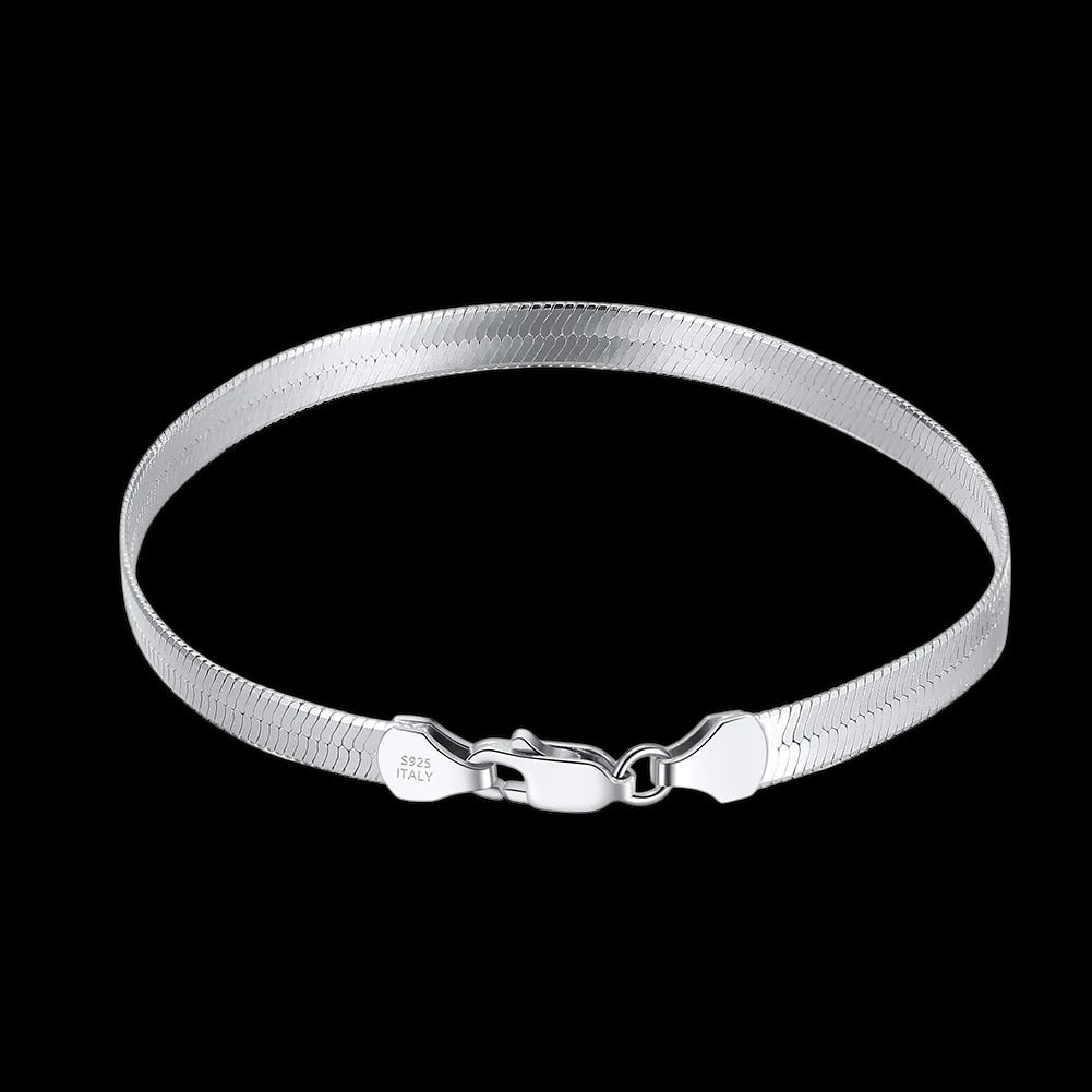 925S SILVER "HERRINGBONE" ARMBAND - ICERAIN JEWELRY