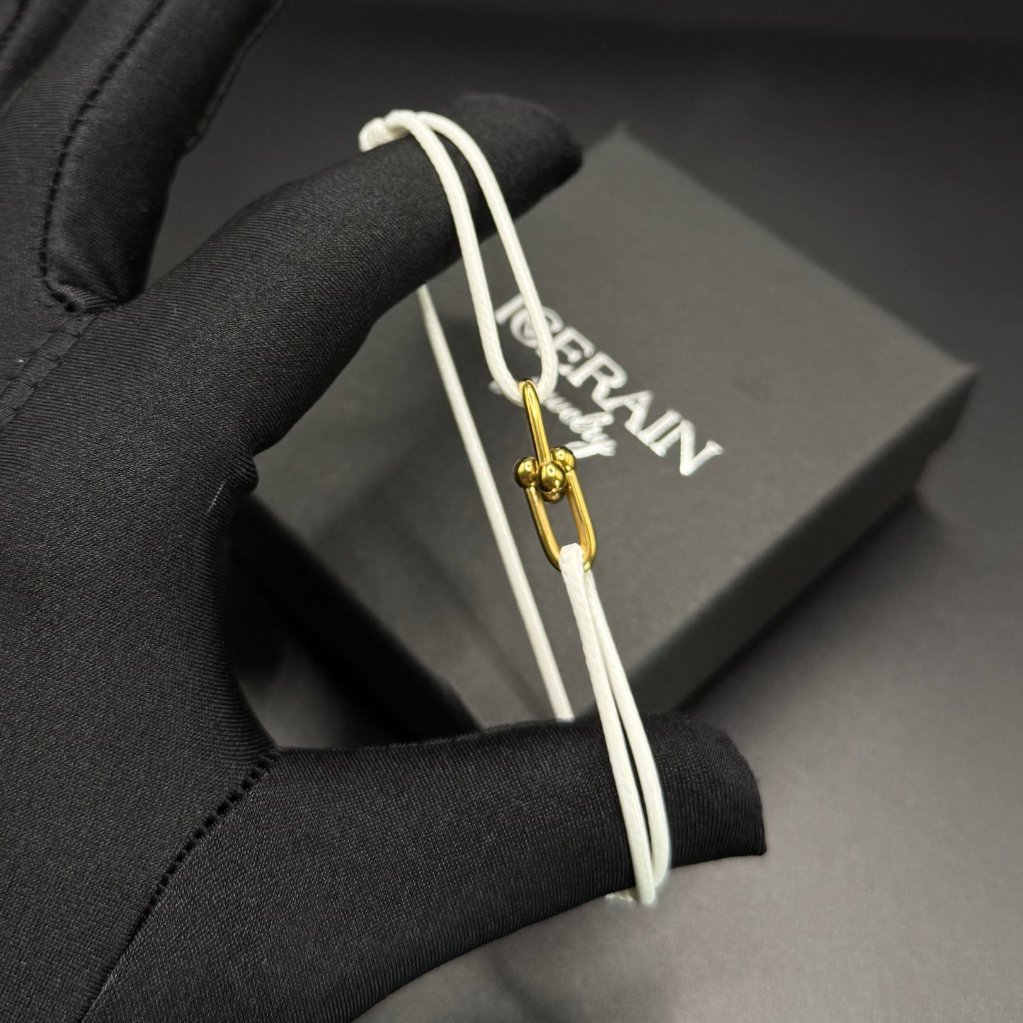 STOFF/EDELSTAHL "CLOSURE" ARMBAND - ICERAIN JEWELRY