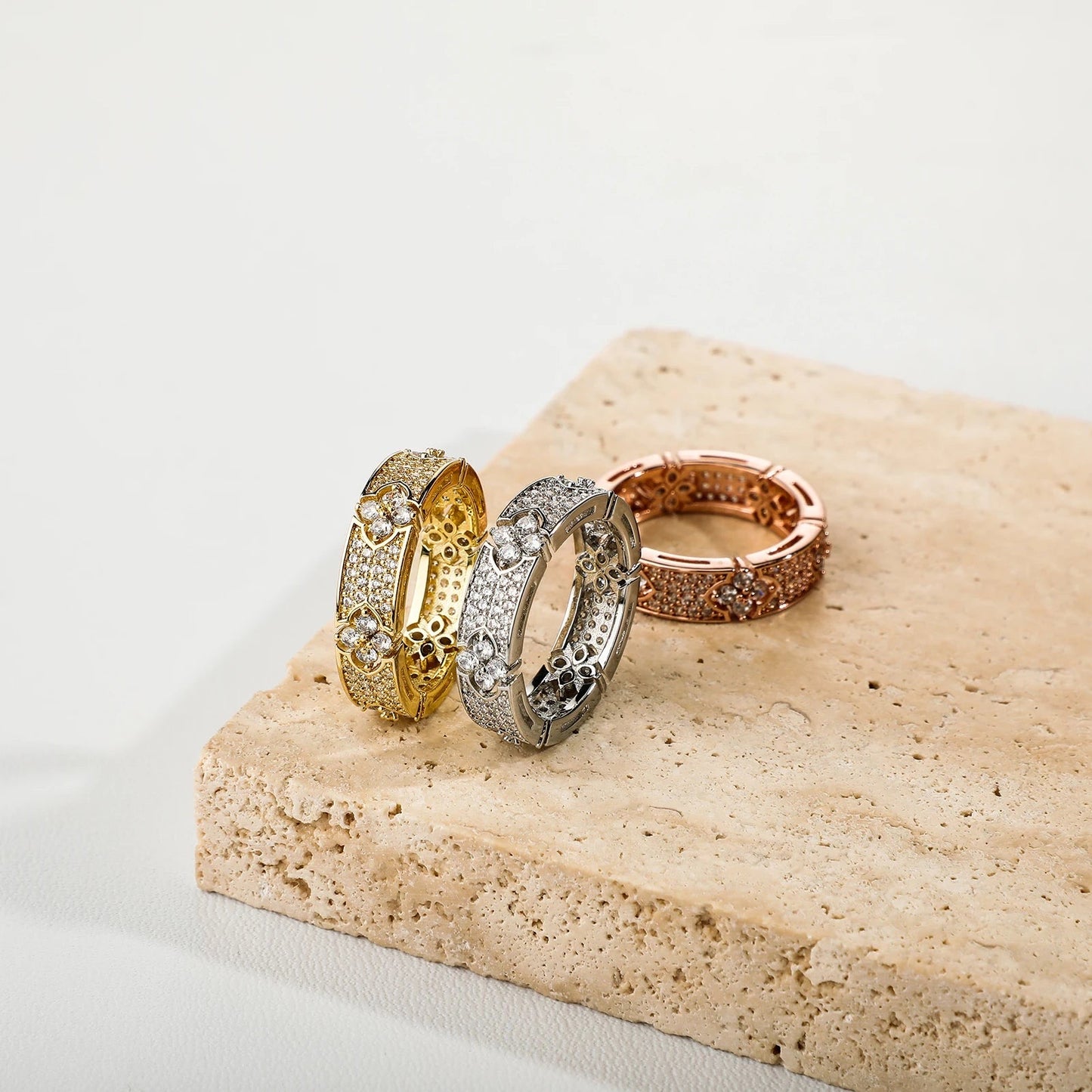 ICED OUT "CLOVER V2" RING - ICERAIN JEWELRY