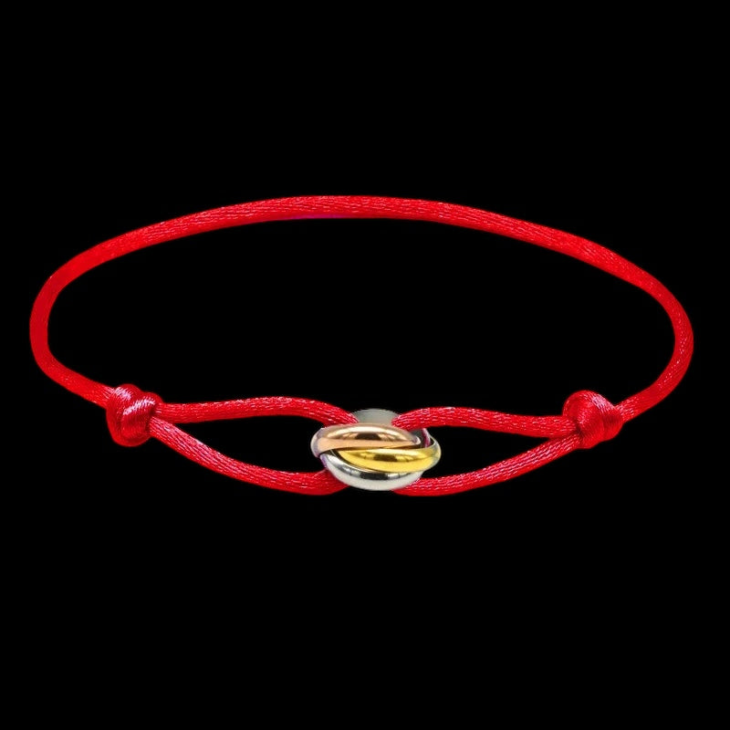 STOFF/EDELSTAHL "TRICOLOR" ARMBAND - ICERAIN JEWELRY
