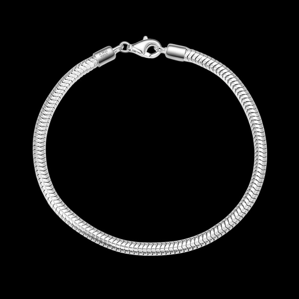 925S SILVER 3MM "SNAKE" ARMBAND - ICERAIN JEWELRY