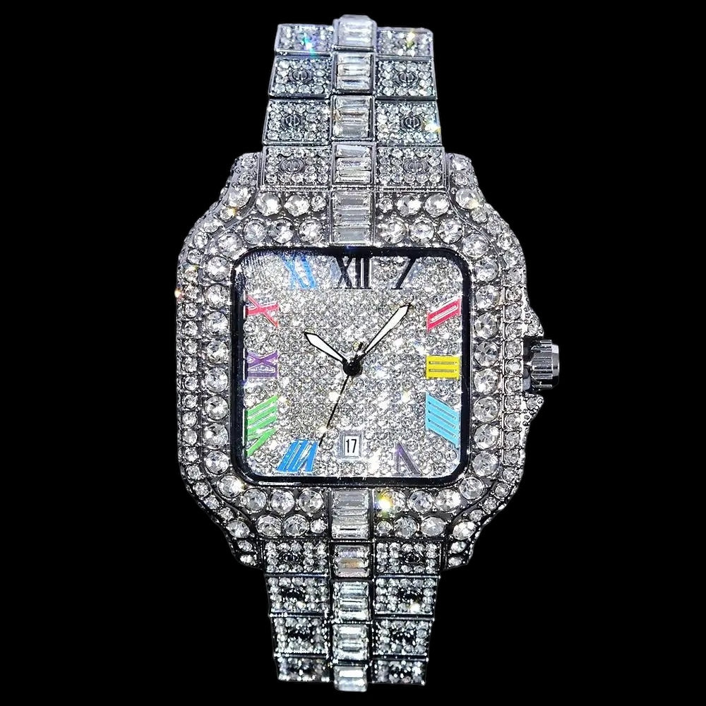 ICED OUT "PIAZZA V4" UHR - ICERAIN JEWELRY