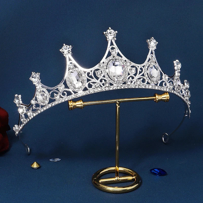ICED OUT "MAJESTIC CROWN" DIADEM/TIARA