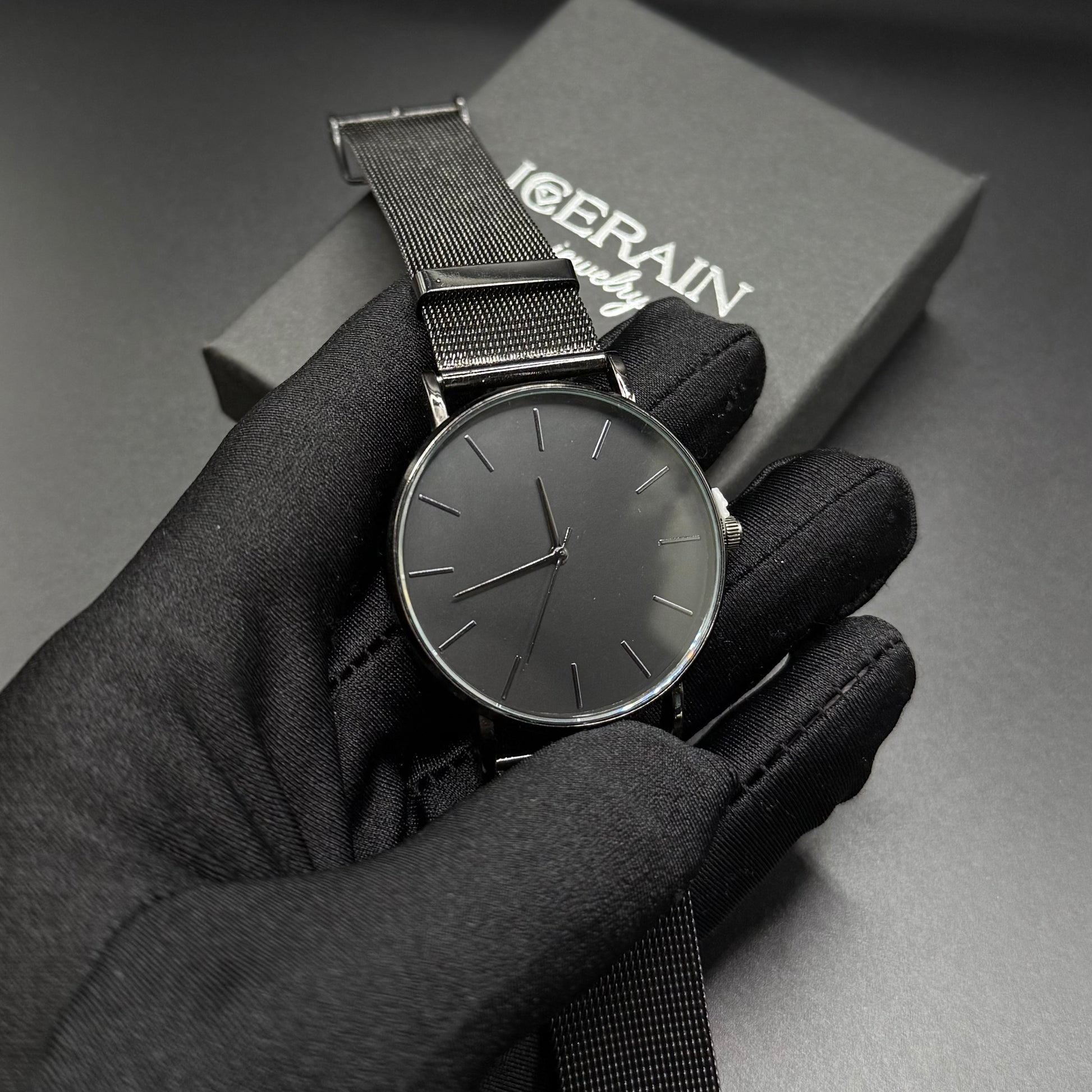 EDELSTAHL "THINMATIC" UHR - ICERAIN JEWELRY