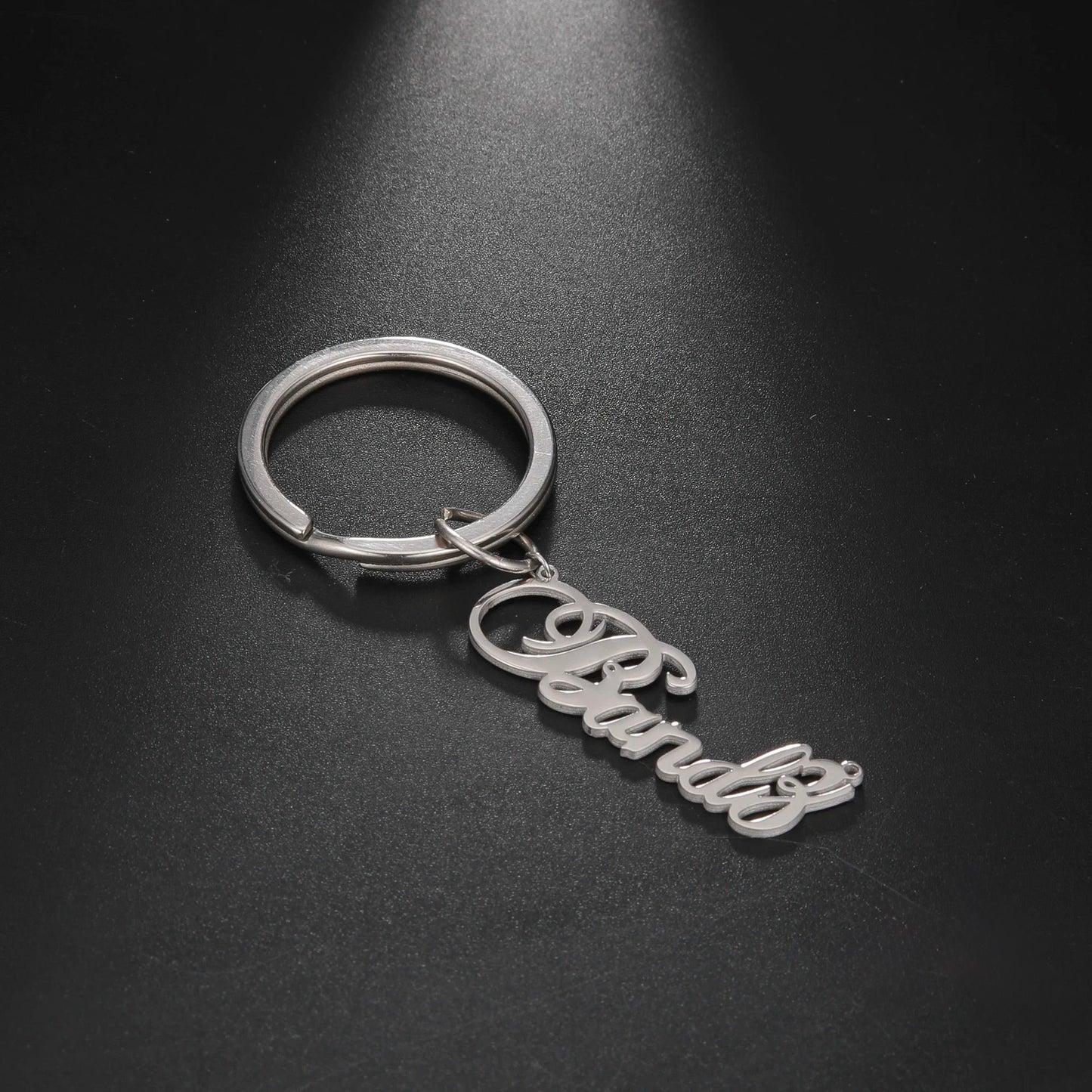 PERSONALISIERTER EDELSTAHL "NAMIGO" SCHLÜSSELANHÄNGER - ICERAIN JEWELRY