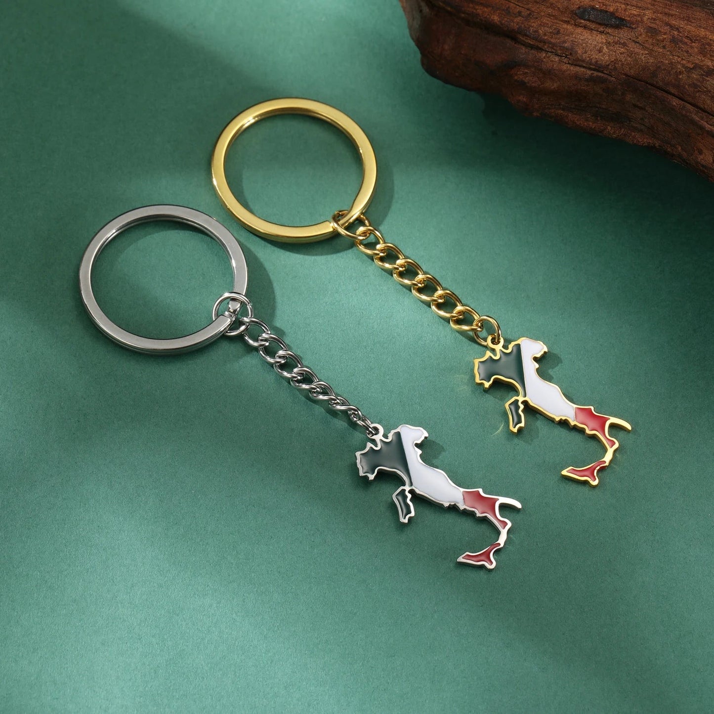 EDELSTAHL "ITALY" SCHLÜSSELANHÄNGER - ICERAIN JEWELRY