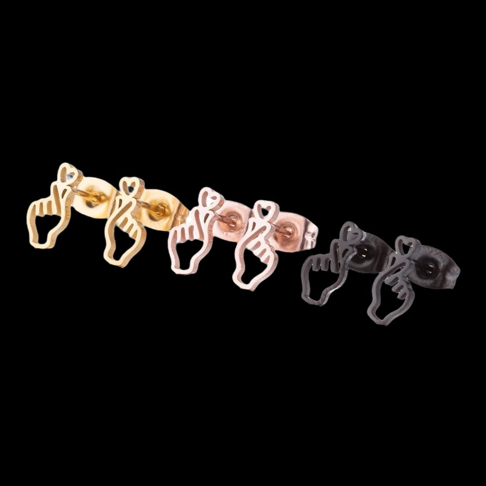 EDELSTAHL "HANDLOVE" OHRRINGE - ICERAIN JEWELRY
