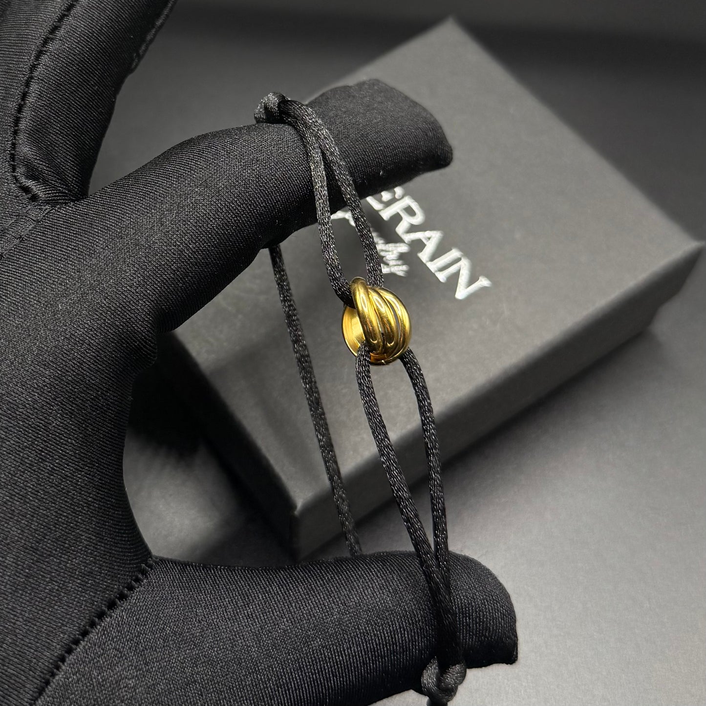 STOFF/EDELSTAHL "TRICOLOR" ARMBAND - ICERAIN JEWELRY