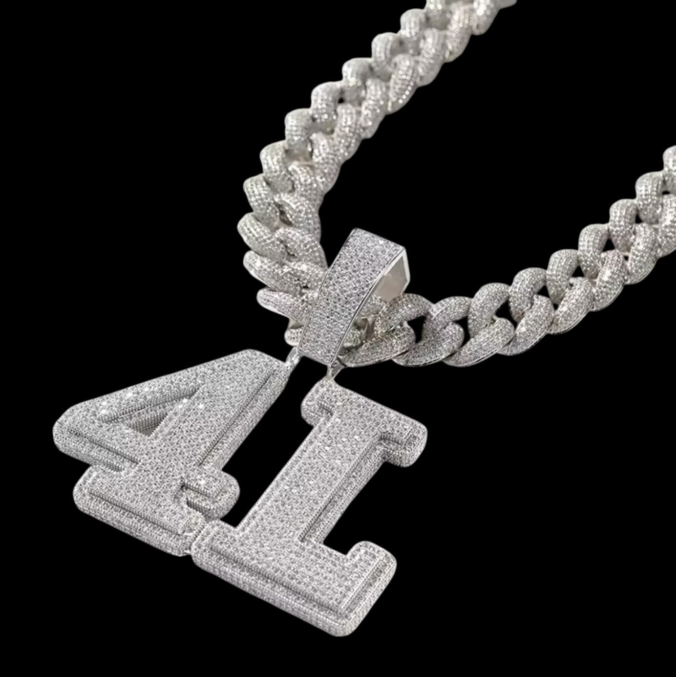 PERSONALISIERTE ICED OUT "FLEDYR" KETTE - ICERAIN JEWELRY