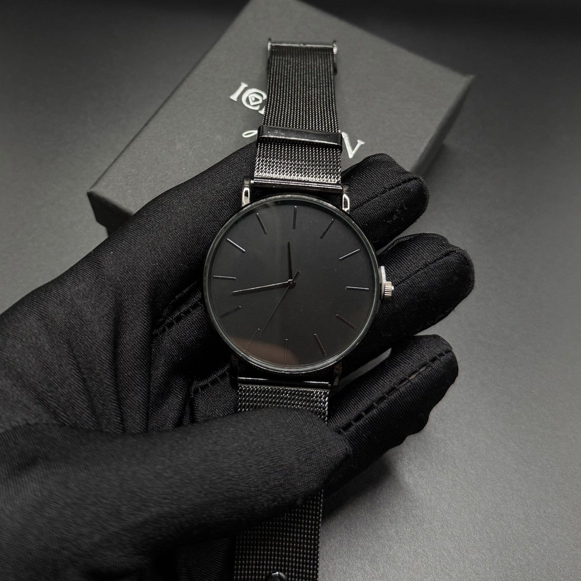 EDELSTAHL "THINMATIC" UHR - ICERAIN JEWELRY