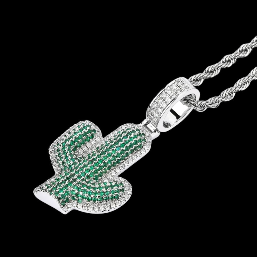ICED OUT "CACTUS" KETTE - ICERAIN JEWELRY