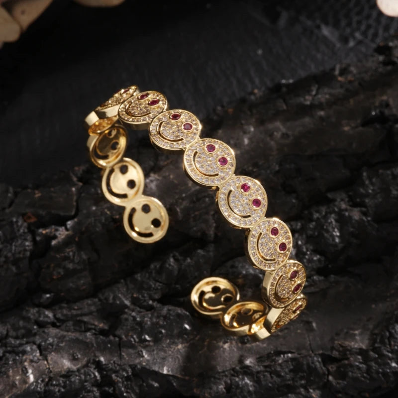 ICED OUT "SMILE" ARMREIF - ICERAIN JEWELRY