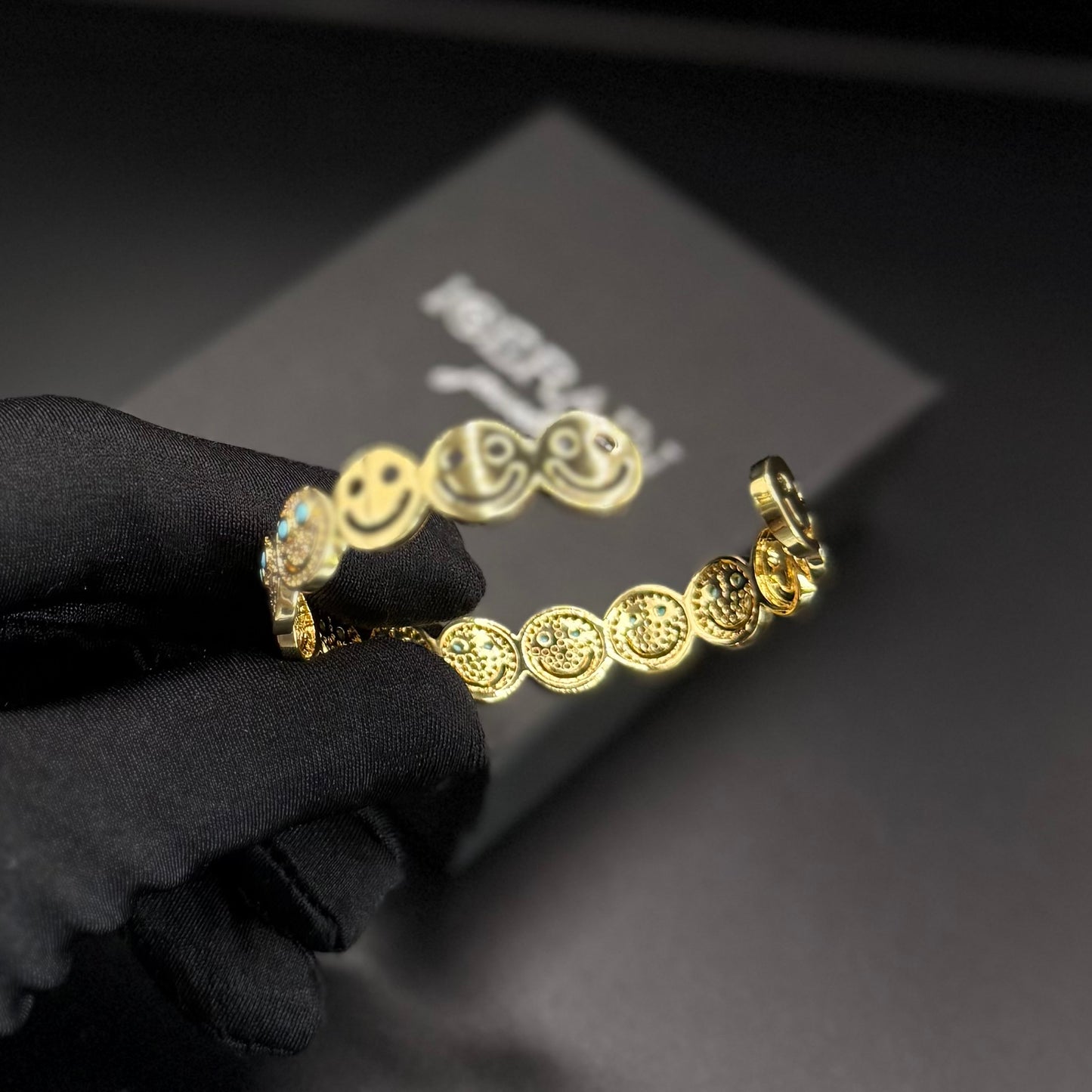 SALE | ICED OUT "SKYBLUE SMILE" ARMREIF - ICERAIN JEWELRY