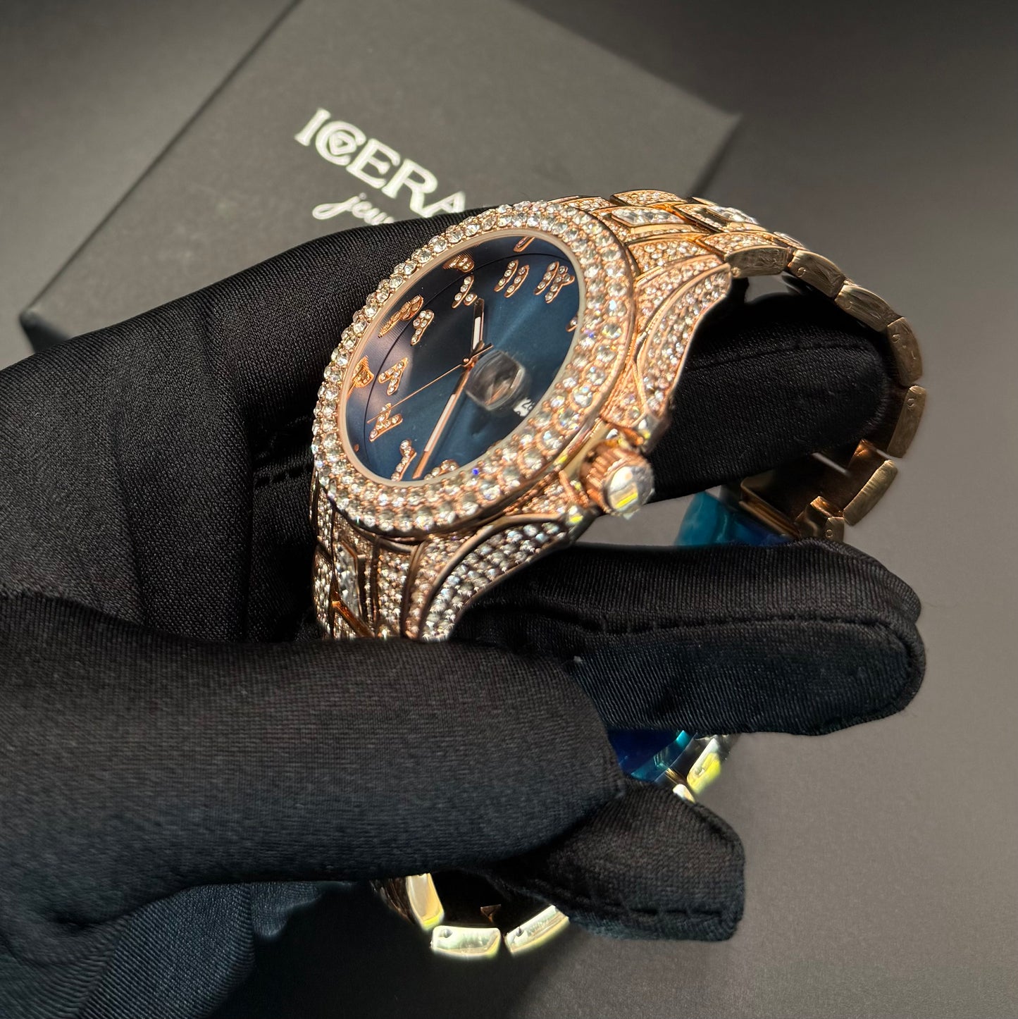 ICED OUT "ARABIC" UHR - ICERAIN JEWELRY