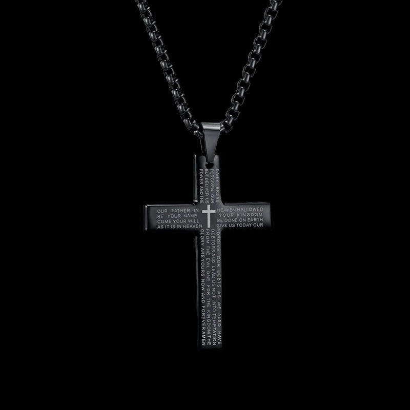 EDELSTAHL "AMEN CROSS V2" KETTE - ICERAIN JEWELRY