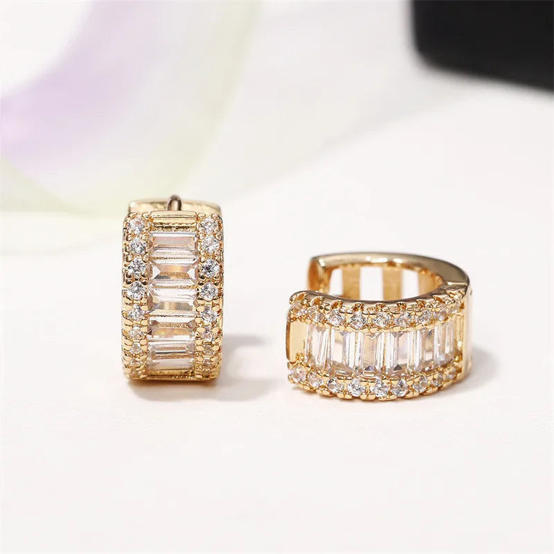 ICED OUT "GOLD CREOLES V2" OHRRINGE - ICERAIN JEWELRY