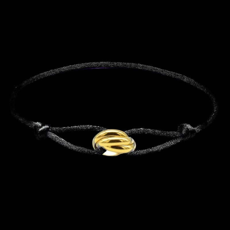 STOFF/EDELSTAHL "TRICOLOR" ARMBAND - ICERAIN JEWELRY