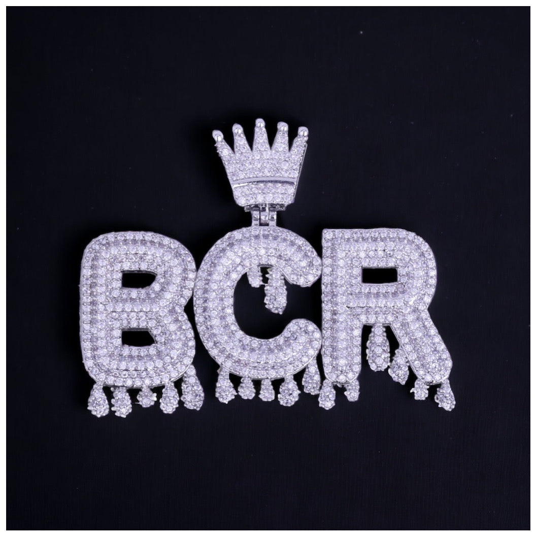 PERSONALISIERTE ICED OUT "CROWN DRIPPY" KETTE - ICERAIN JEWELRY