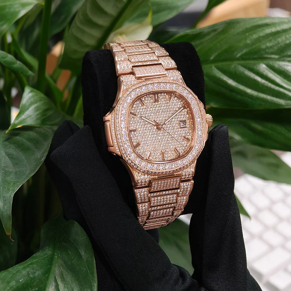 ICED OUT 43MM MOISSANITE "FERANOIR" UHR - ICERAIN JEWELRY