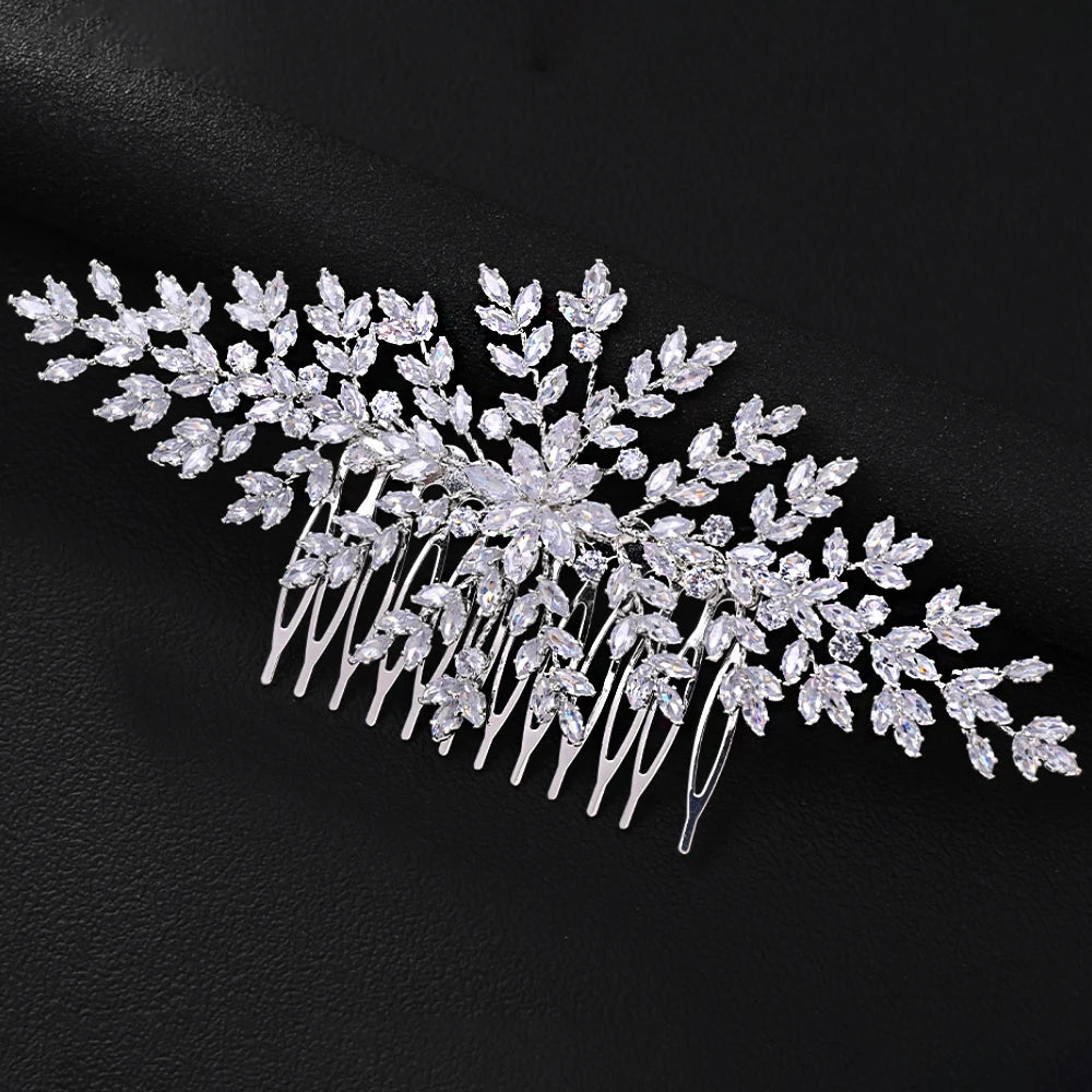 ICED OUT "AURORA LEAF" DIADEM