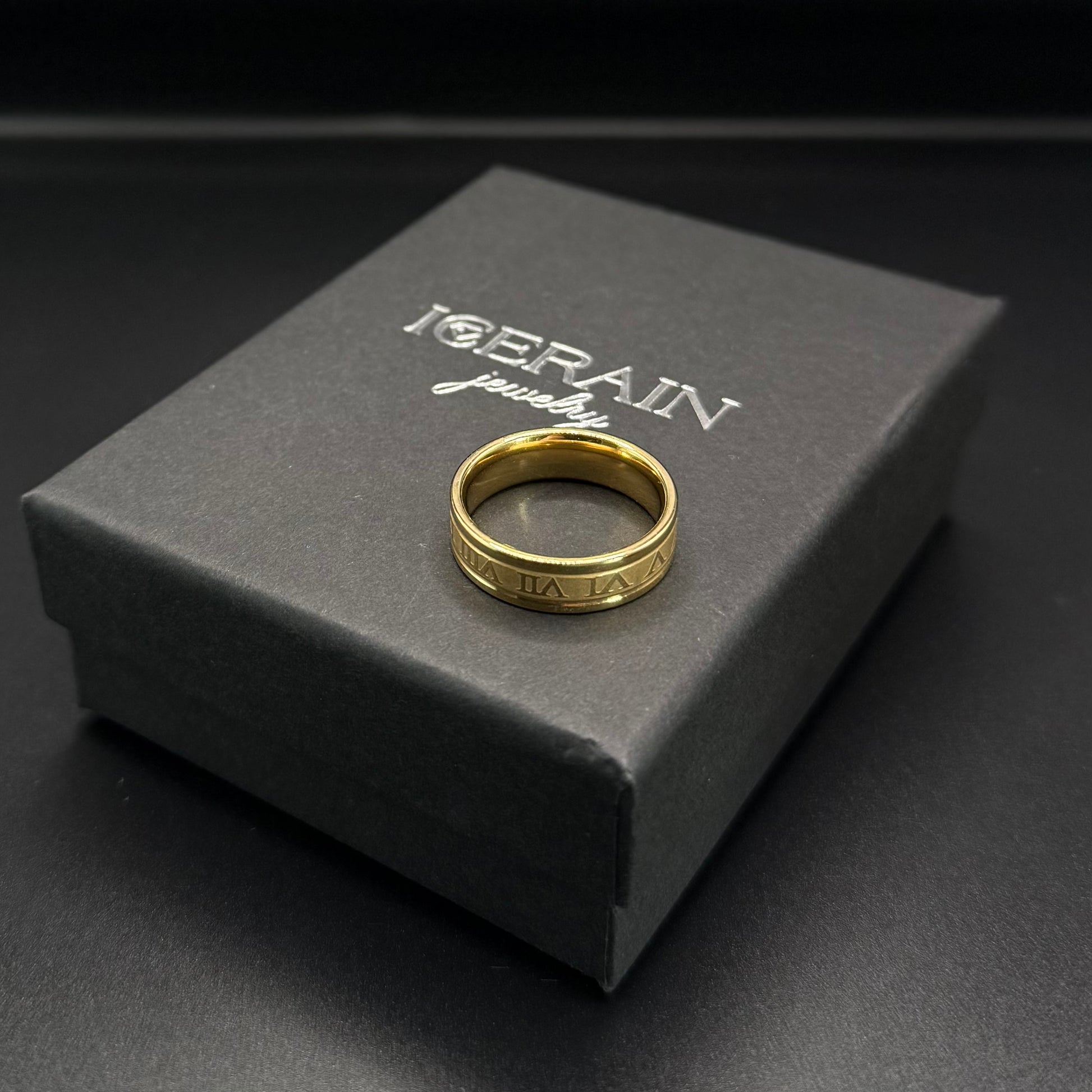 EDELSTAHL "GOLD ROMA" RING - ICERAIN JEWELRY