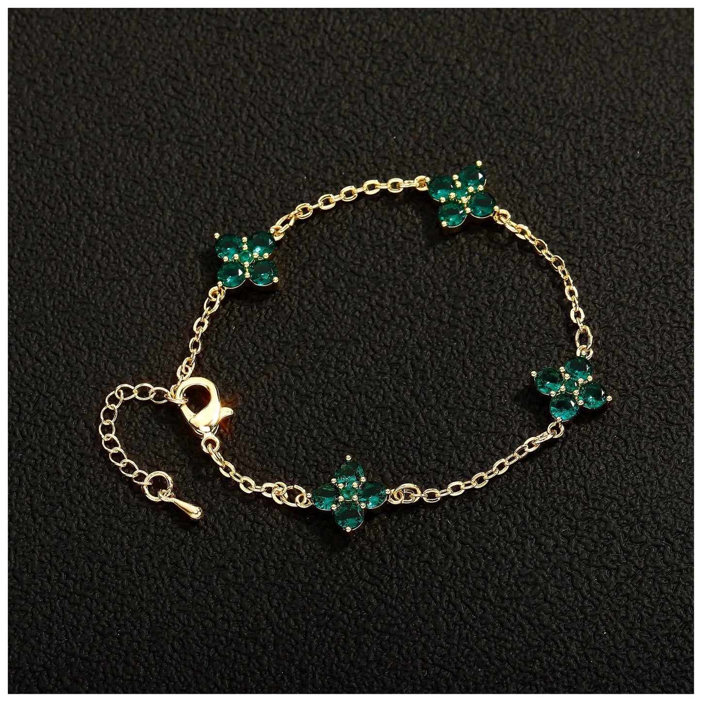 ICED OUT "GREEN CLOVER" ARMBAND - ICERAIN JEWELRY