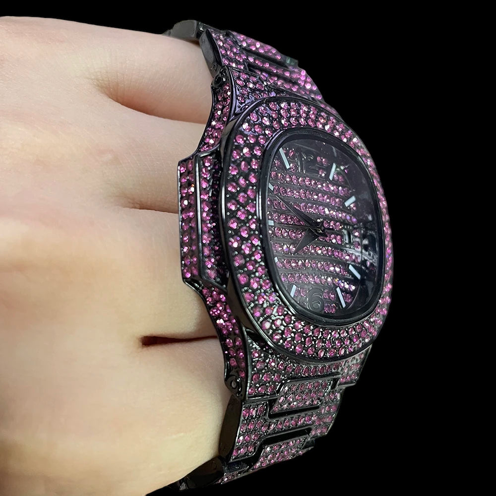 ICED OUT "SWAROXON" UHR - ICERAIN JEWELRY