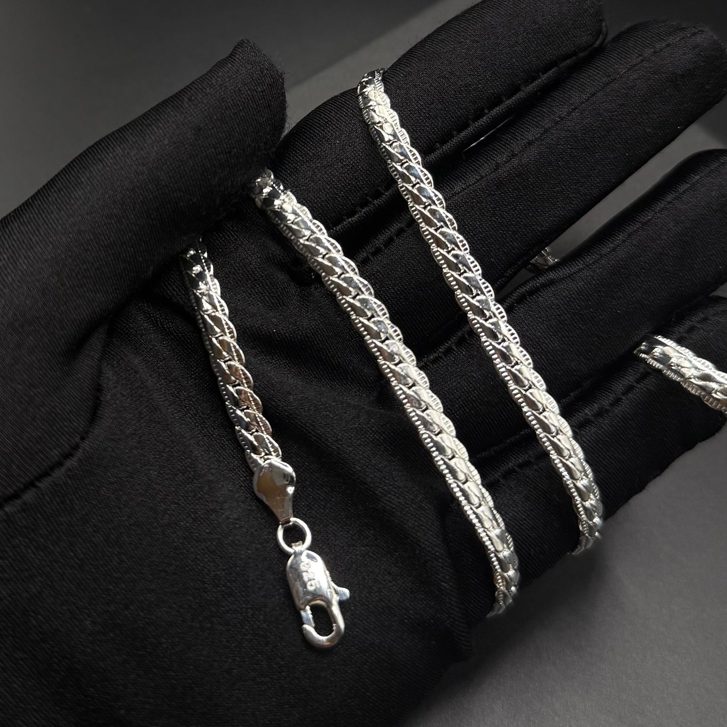 925S SILVER 5MM "SNAKENA" KETTE - ICERAIN JEWELRY
