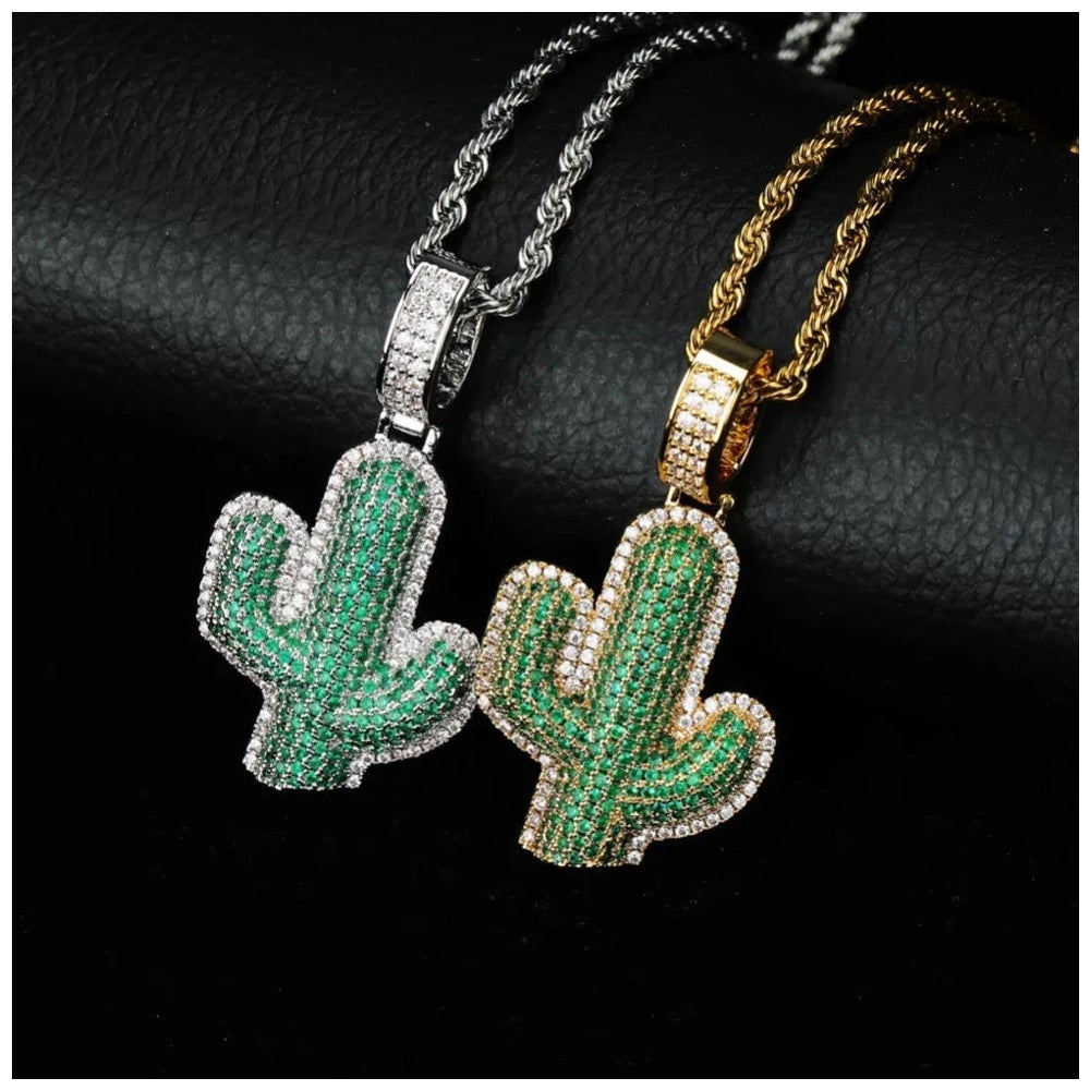 ICED OUT "CACTUS" KETTE - ICERAIN JEWELRY