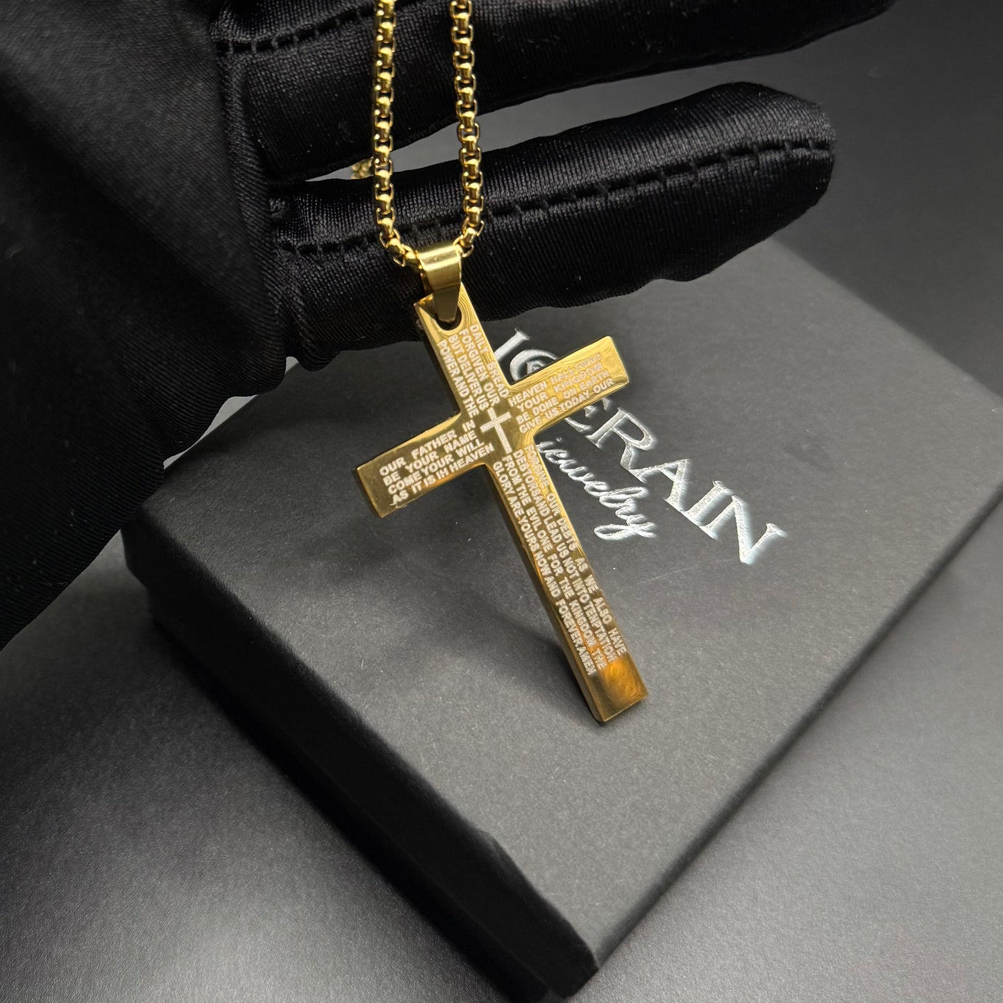 EDELSTAHL "AMEN CROSS V2" KETTE - ICERAIN JEWELRY