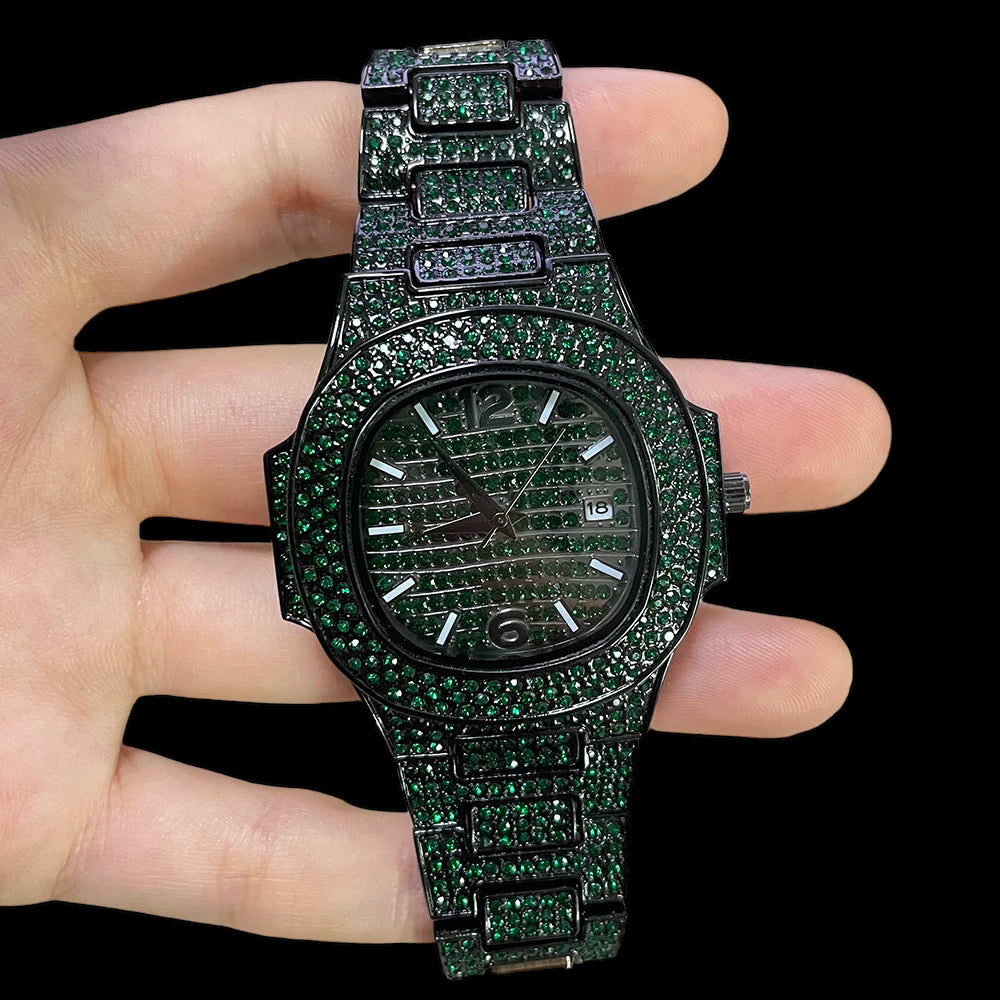 ICED OUT "SWAROXON" UHR - ICERAIN JEWELRY