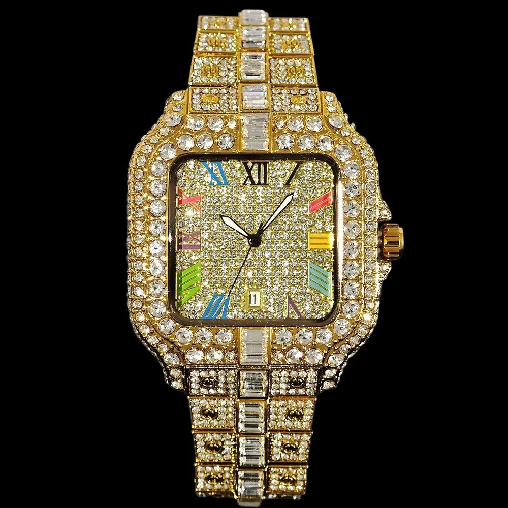 ICED OUT "PIAZZA V4" UHR - ICERAIN JEWELRY