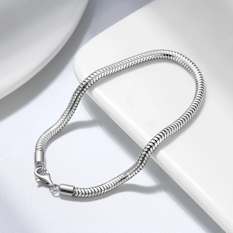 925S SILVER 3MM "SNAKE" ARMBAND - ICERAIN JEWELRY