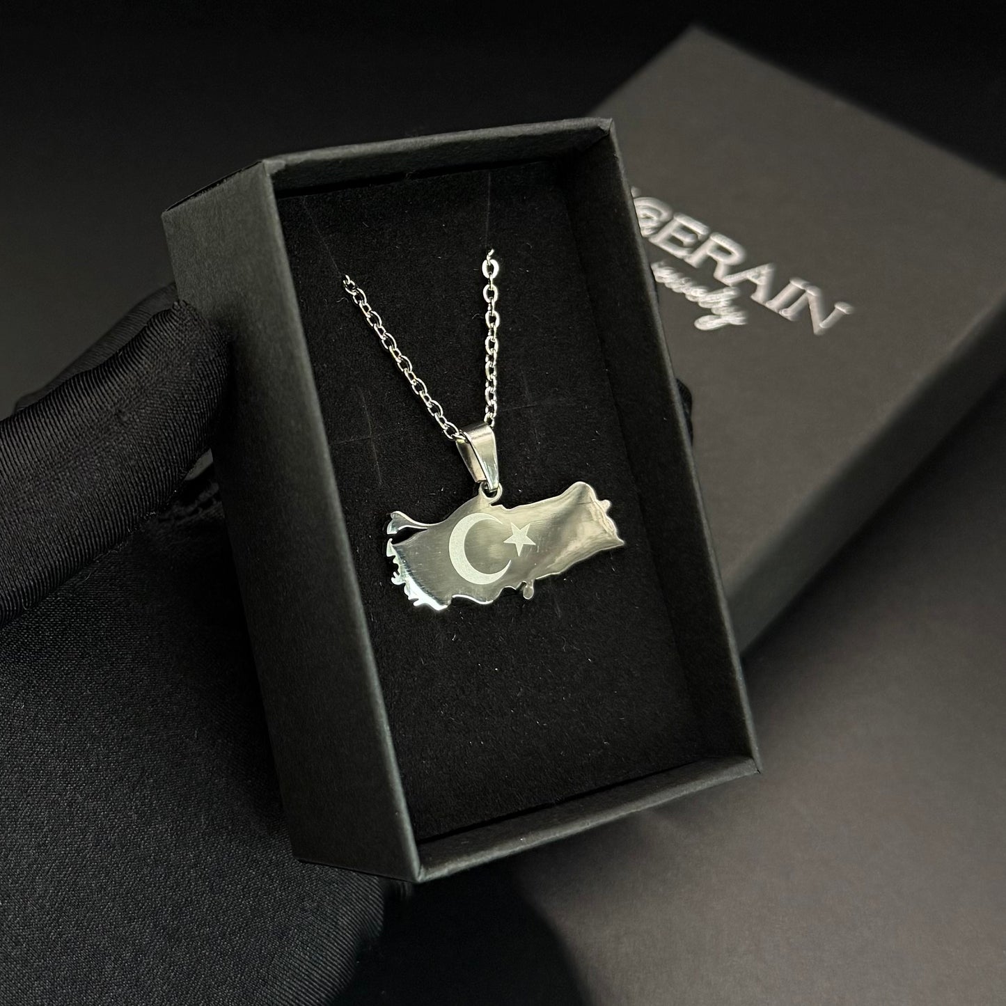 EDELSTAHL "TURKIYE V2" LÄNDERKETTE - ICERAIN JEWELRY