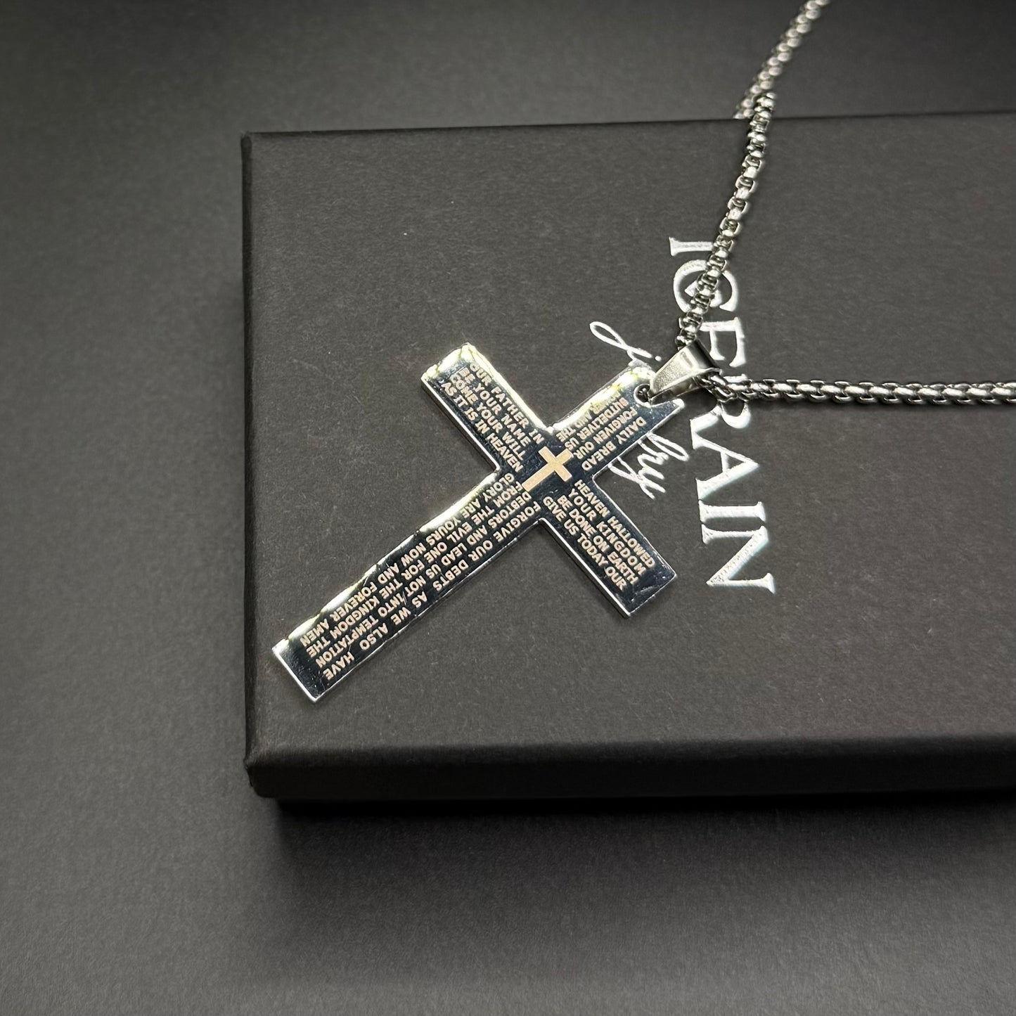 EDELSTAHL "AMEN CROSS V2" KETTE - ICERAIN JEWELRY