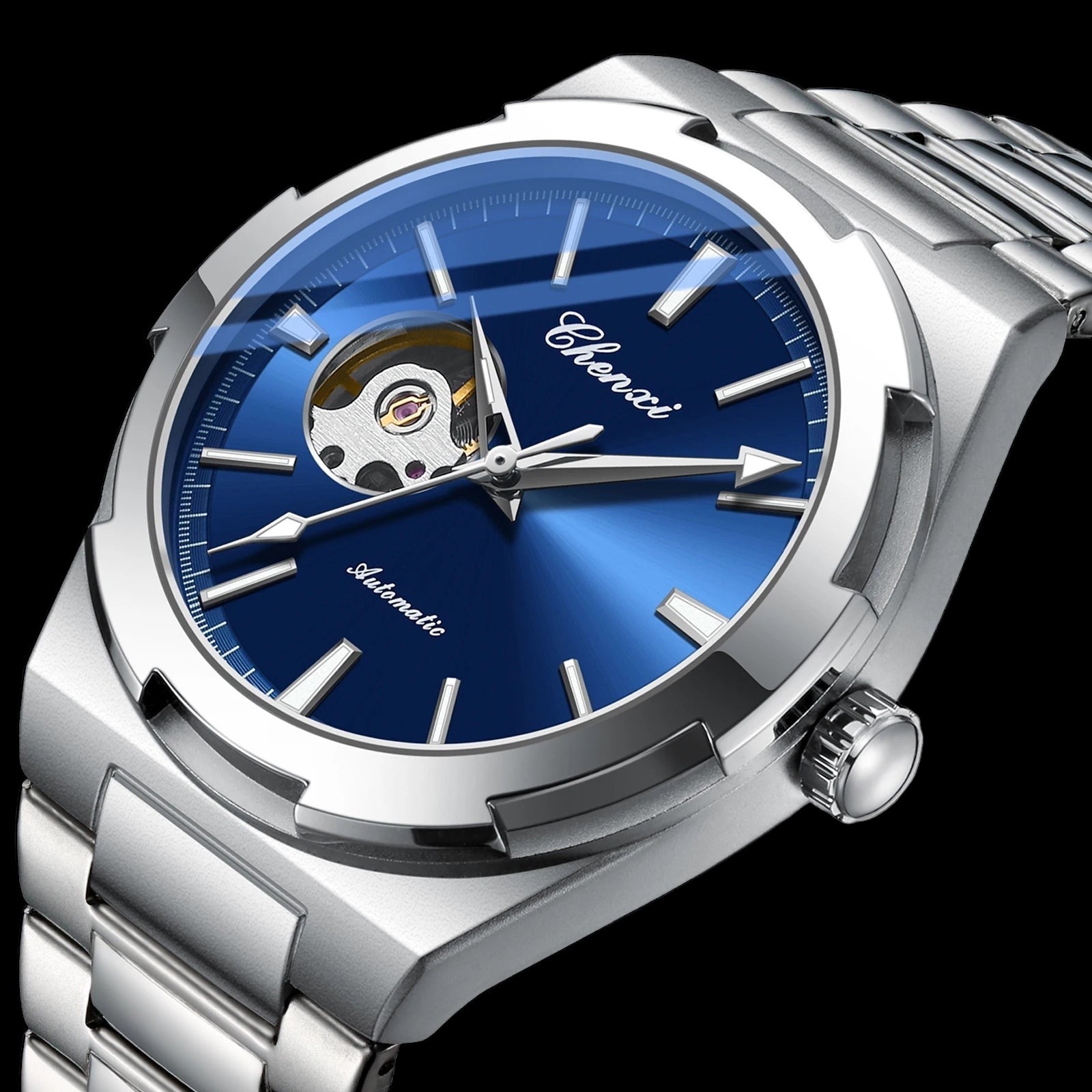 EDELSTAHL AUTOMATIK "HOLLONDOS" UHR - ICERAIN JEWELRY