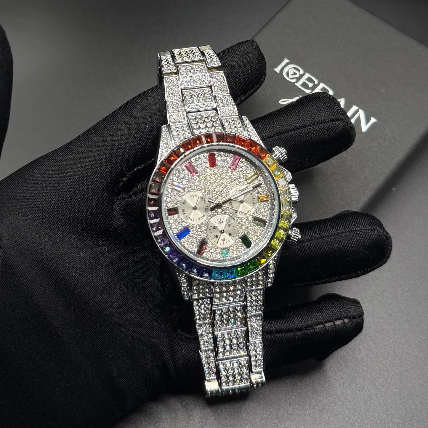 ICED OUT "SOLLINI" UHR - ICERAIN JEWELRY