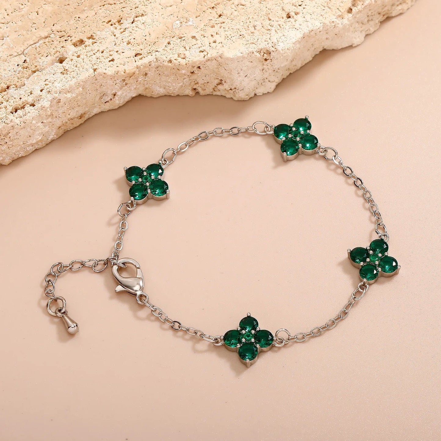 ICED OUT "GREEN CLOVER" ARMBAND - ICERAIN JEWELRY