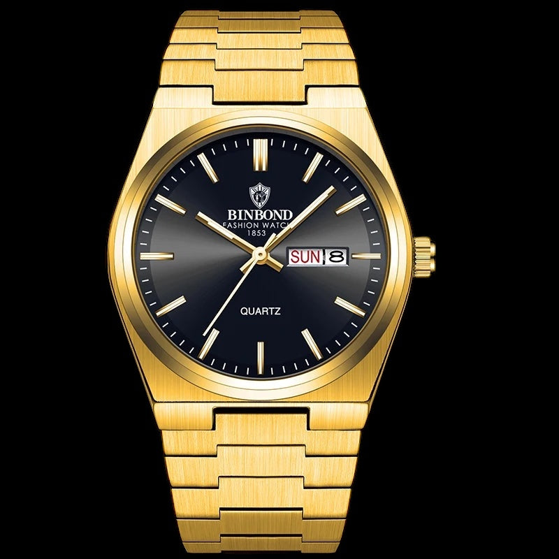 EDELSTAHL "CALENDRO" UHR - ICERAIN JEWELRY