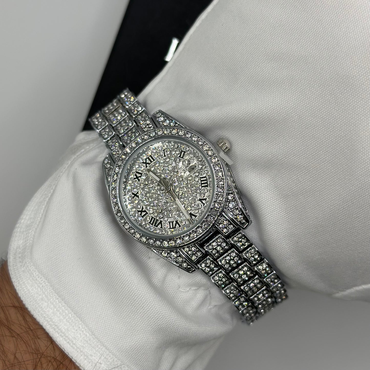 ICED OUT "DRESSOLO" UHR - ICERAIN JEWELRY