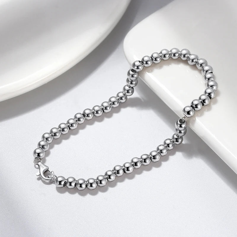 925S SILVER 4MM "PEARL" ARMBAND - ICERAIN JEWELRY