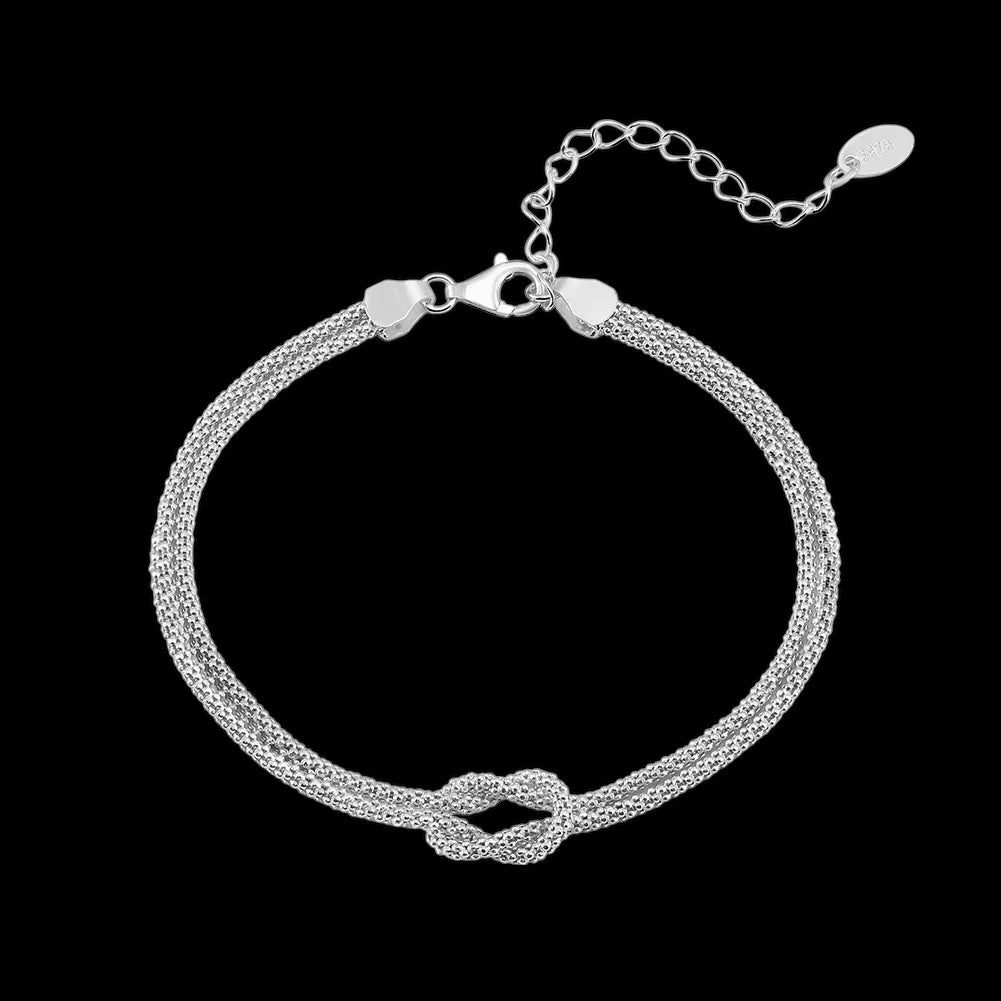 925S SILVER 1,5MM "KNOT" ARMBAND