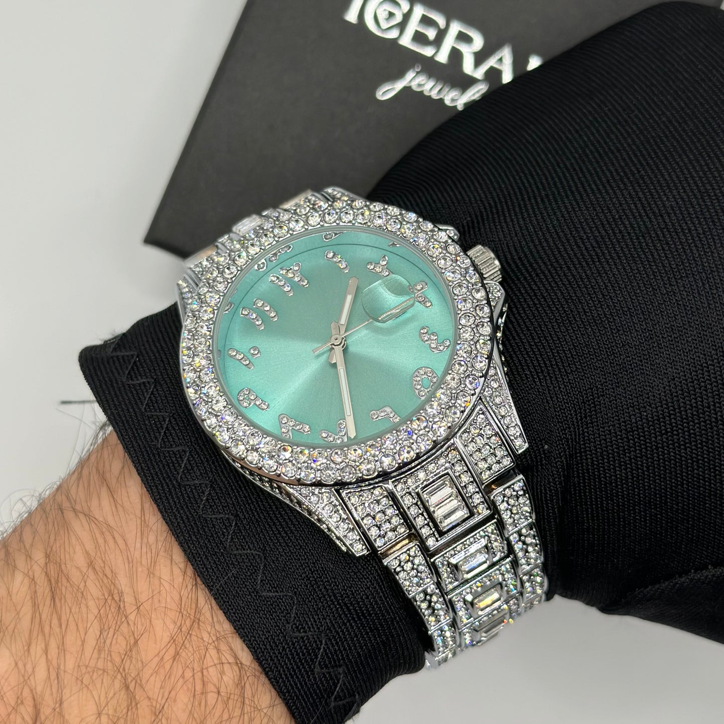 ICED OUT "ARABIC" UHR - ICERAIN JEWELRY